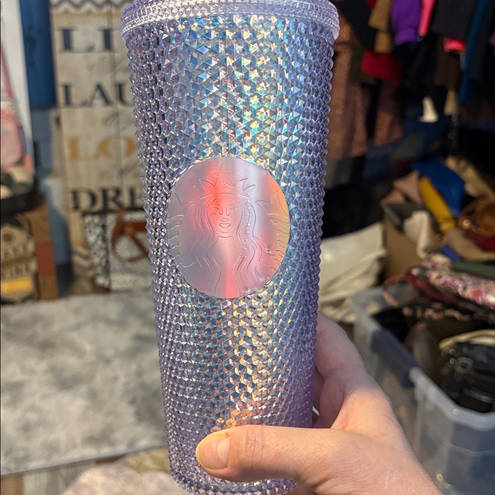 Starbucks Iridescent Lavender Studded Tumbler